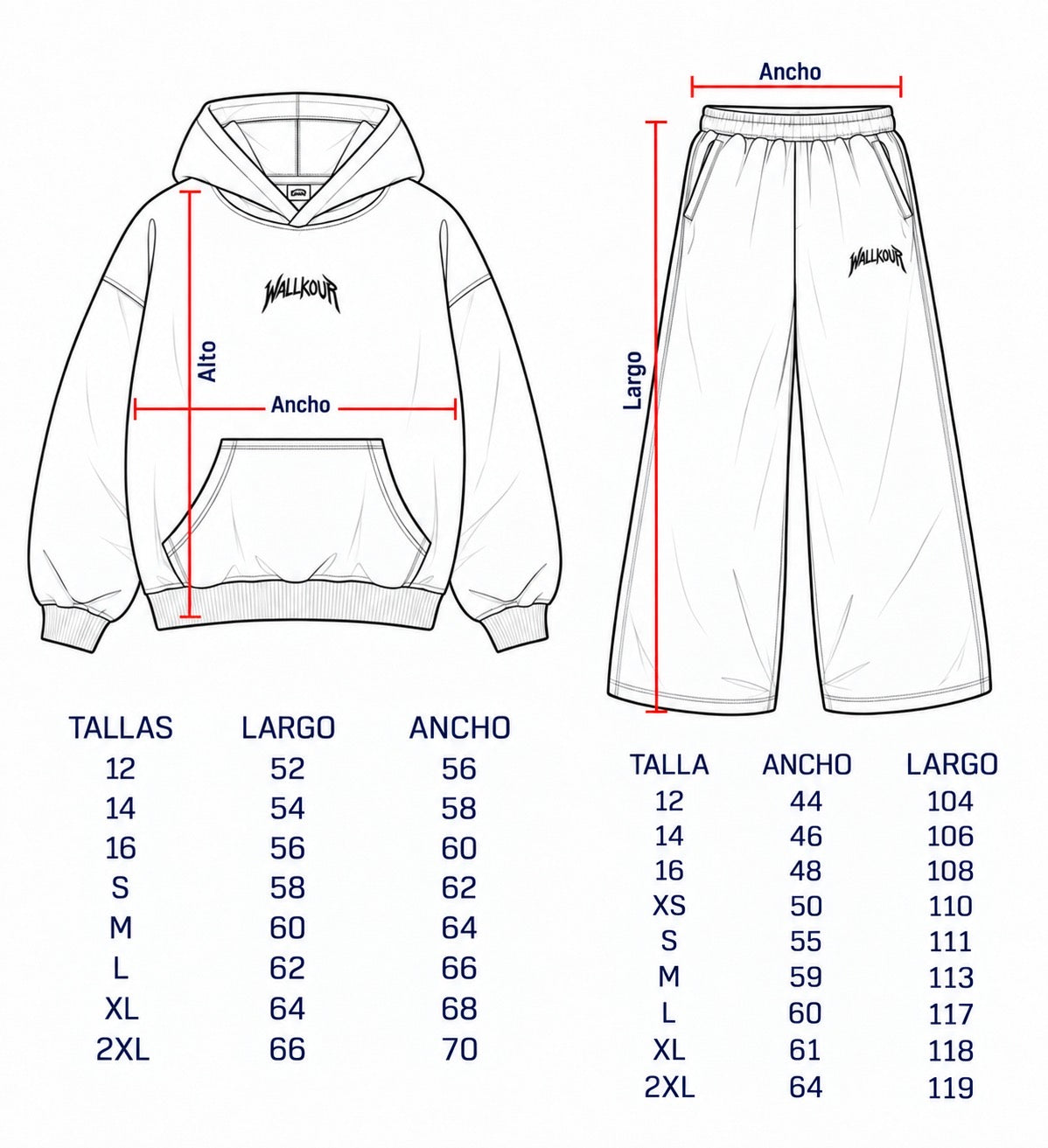 Conjunto wallkour x frutilla