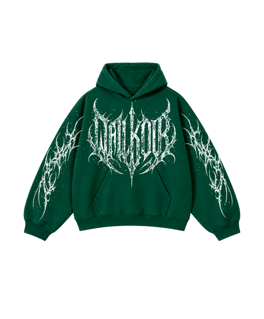HOODIE BOXYFITT X DARKLORD VERDE